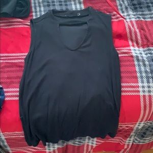 Tank top with v neck